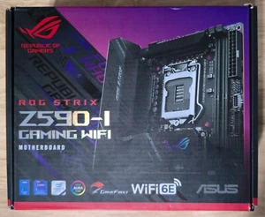 ASUS ROG STRIX Z590-I GAMING WIFI LGA1200 DDR4 HDMI SATA3 M.2 Motherboard - Afbeelding 1 van 6