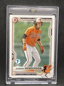 Gunnar Henderson RARE ROOKIE RC BOWMAN 1ST INVESTMENT CARD SSP ORIOLES MVP MINT - Picture 1 of 2