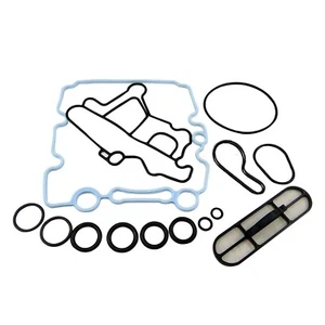 ✅ 03-10 Upgraded Oil Cooler Seal Kit w/ Filter for Ford Powerstroke 6.0L Diesel - Picture 1 of 6