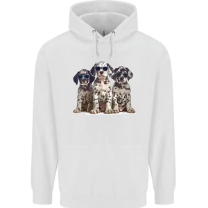 3 Cool Dalmatian Puppies Dogs Childrens Kids Hoodie - Picture 1 of 3