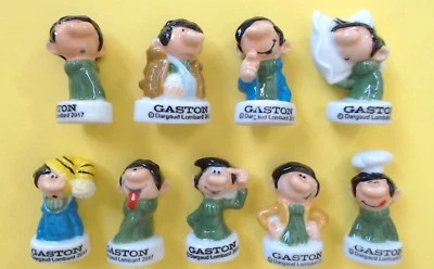 * FEVES   GASTON LAGAFFE  série complète  ..ref. B147  BUSTES - Photo 1/3