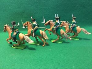 Napoleonic Era Prussian/Russian Lancer Cavalry  - 54 MM Scale - Plastic Figures