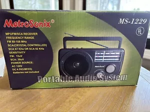MetroSonix Vintage Radio MS-1229 brandneu MP3/FM/SCA Empfänger sehr selten - Bild 1 von 3