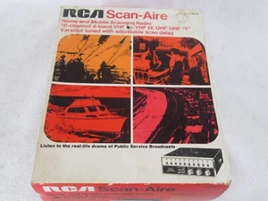 Vintage 1970's RCA Scan-Aire model 16S400 Home & Mobile scanning radio NOS - Zdjęcie 1 z 12