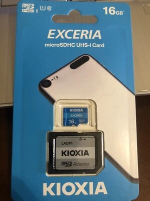 Scheda di memoria micro SDHC EXCERIA  16GB CLASSE 10 UHS1 - Immagine 1 di 3