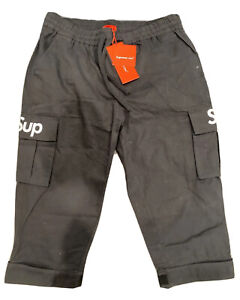 Supreme x Comme Des Garcons CDG Black Logo Size XL 175/96a Shorts Capri Pants Ds