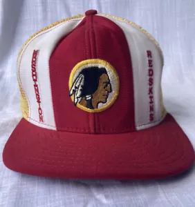 Washington Redskins Vintage ADJ Lucky Stripes Trucker Football NFL Snapback Mütze - Bild 1 von 12