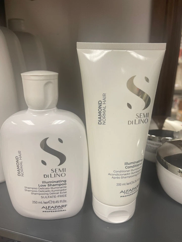 Alfaparf Semi Di Lino Diamond Illuminating Low Shampoo & Conditioner Set - Image 1 of 1