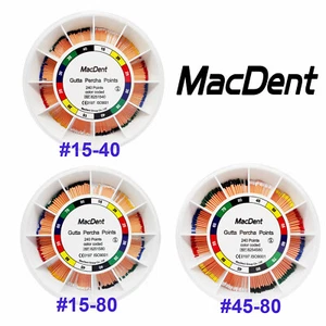 MacDent 15-80 Mixed Dental Endodontic Gutta Percha Point Absorbent Paper Points - Picture 1 of 19