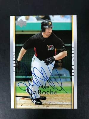 2007 Upper Deck ADAM LAROCHE  #892 Signed Auto PIRATES Nationals In Person  - Image 1 of 4