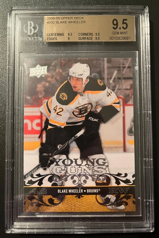 2008-09 Upper Deck Young Guns #202 Blake Wheeler RC BGS 9.5 Gem Mint *G023 - Image 1 of 1