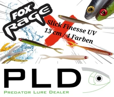 Fox Rage Slick Finesse UV 13 cm Gummifisch Softbait Barsch Zander Hecht Dorsch - Bild 1 von 4