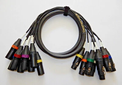 ESH AUDIO - 8 Channel XLR Loom - Mogami 2932 - Neutrik - Image 1 of 4