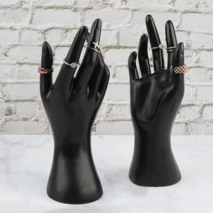 1x Black Mannequin Hand Jewelry Display Stand – Ring & Bracelet Display Holder - Picture 1 of 5