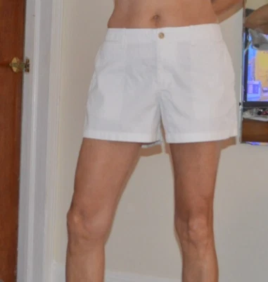 POLO RALPH LAUREN Blanco Algodón Clásico Sin Elástico Pantalones Cortos Bolsillos Nuevo 8 SC547 Foto 1 de 4