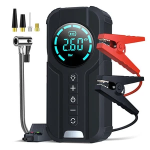 Car Jump Starter with Air Compressor 6000mAh Power Bank Charger Booster D9Z8 - Picture 1 of 12