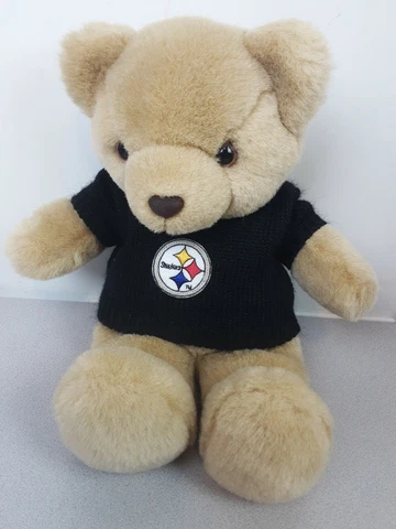 Hallmark NFL Pittsburgh Steelers 12" Plush Stuffed Brown Bear Cover