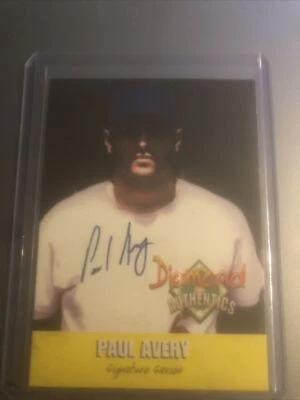 Paul Avery Diamond Authentics On Card Autograph. 1837/3250. Los Angeles Dodgers. - Image 1 of 2