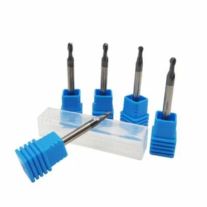HRC45R1.5X50-2Flute Diameter 3mm CNC Carbide Spiral Ball Nose End Mill Router - Picture 1 of 6