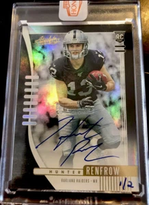 2020 Absolute Memorabil Honors Hunter Renfrow 1/2 Rookie Auto Las Vegas Raider - Picture 1 of 2