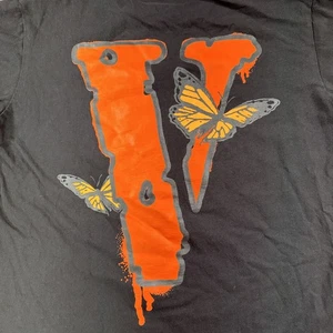 Vlone X Juice Wrld Shirt Men's Medium Black 999 Legends Never Die Butterfly Logo - Picture 1 of 9