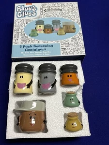 BLUE'S CLUES 6 PACK SEASONING CONTAINER SHAKERS Salt Pepper Cinnamon Paprika ++ - Picture 1 of 12