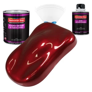 Restoration Shop Fire Red Pearl Acrylic Urethane Quart Kit Auto Paint - Picture 1 of 5