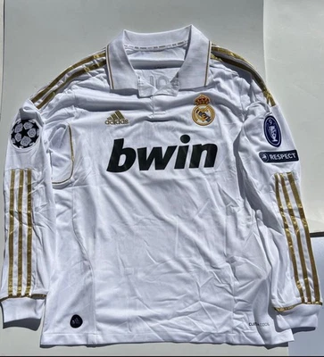 11/12 Ronaldo #7 Madrid Home Kit With UCL   Size Medium - Image 1 of 2