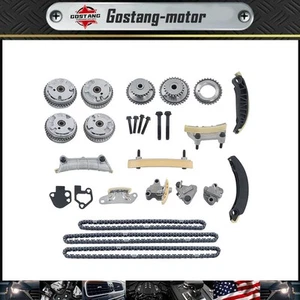 TIMING CHAIN KIT+ 4VVT CAM PHASER INT EXH For 3.0L 3.6L EQUINOX CTS SRX - Zdjęcie 1 z 13