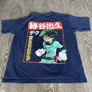 My Hero Academia Boys Izuka Navy Blue Shirt New M(8) - Picture 1 of 4