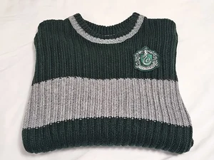 The Harry Potter Shop & Platform 9 3/4 London Slytherin Quidditch Sweater SZ S - Picture 1 of 13