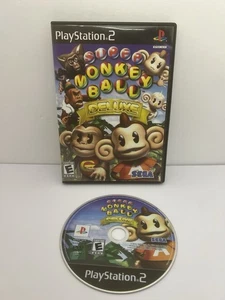 Super Monkey Ball Deluxe (Sony PlayStation 2, 2005) PS2 Juego y Estuche Probado - Imagen 1 de 9