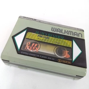 Reproductor de casete XNJRR Sony Walkman WM-55 basura sin probar para piezas de Japón - Imagen 1 de 22