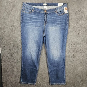 Pantalones de mezclilla Lane Bryant para mujer 28 tiro medio cintura flexible recta súper elásticos - Imagen 1 de 10