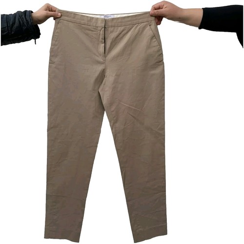 Pantalone Givenchy Paris beige slim fit cotone taglia IT 42 (US 6) ha macchie #P3