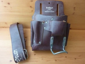 Vintage DURAPOUCH Leather Tradesman's 1310 Tool Pouch & 75 Belt Made in Canada - Picture 1 of 10