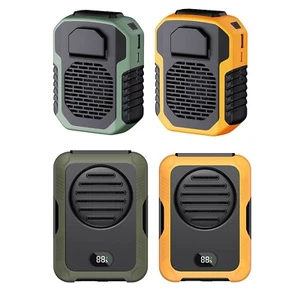 Rechargeable Waist Clip Fan 6000mAh Battery Fast Charging Strong Breeze - Picture 1 of 72