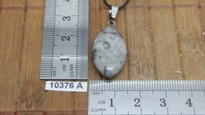 Pendentif AGATE CRAZY LACE + cordon reglable bijou original naturel pierre - Picture 1 of 2