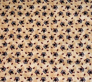 OOP Debbie Mumm Baumwollstoff 3 Yards Marienkäfer Gießkanne Basteln Quilten - Bild 1 von 5