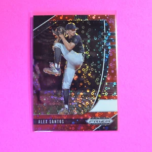 2020 Draft Picks Red Donut Circles Prizm Refractor Alex Santos RC #d/99 - Picture 1 of 1