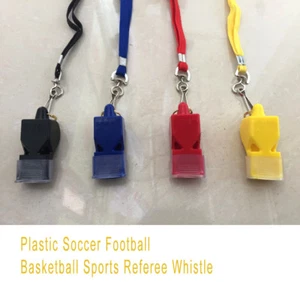 1Pc Sports Referee Whistle Manmade Plastic EDC  Soccer Football Basketball - Picture 1 of 16