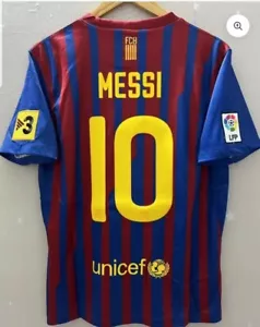 MAGLIA BARCELLONA NIKE MESSI 10 CALCIO BARCELONA SHIRT S M L XL XXL 2011 12 NEW - Foto 1 di 7