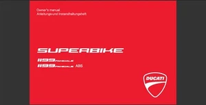 2013 Ducati Superbike 1199 Panigale and 1199 Panigale ABS Owners Manual - Picture 1 of 7