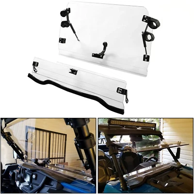 Para-brisa dividido flip-up completo 2 em 1 para 2014-18 Polaris RZR XP 1000/S4 RZR 900 - Imagem 1 de 4