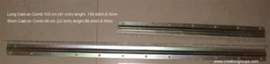 Set pettine colato per macchina per maglieria a costola canna argento 6,5 mm SR860/SK860 SK160 - Foto 1 di 6