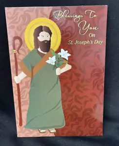 Happy St. Joseph's Day Grußkarte mit Umschlag - Bild 1 von 3