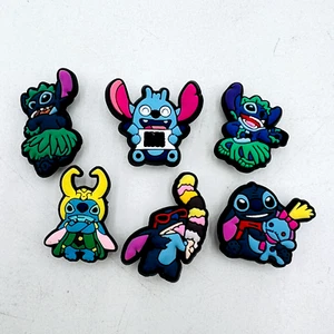 Lilo & Stitch Croc Shoe Charms Jibbitz 6pc Set - Picture 1 of 2