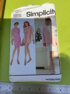 Dressmaking SIMPLICITY 7661 LADIES Size 10-16 DRESSES SEWING PAPER SEW PATTERN - Picture 1 of 6