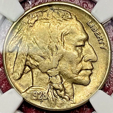 NGC AU-55!  1928-S BUFFALO NICKEL Cover