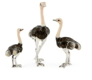 Saturn Sterlingsilber und Emaille Strauß - voll gestempelt - Bild 1 von 2